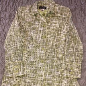 Dialogue size ten lime green dress coat
